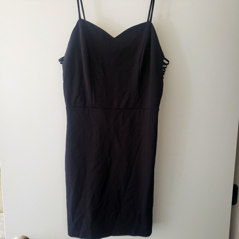 Sexy Little Black Dress with side paneling